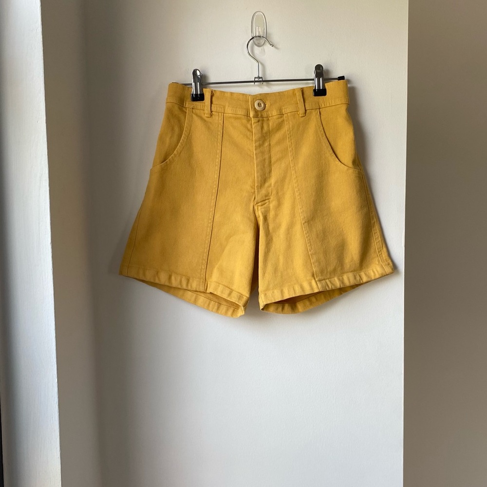 JUNGMAVEN Venice HW Shorts in Sunshine Yellow NWOT